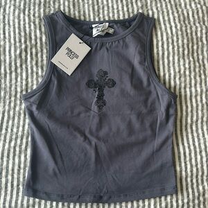 Princess Polly thelonius cross tank top new with tags